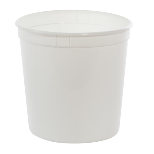 85 oz White PP Plastic Dairy Tub