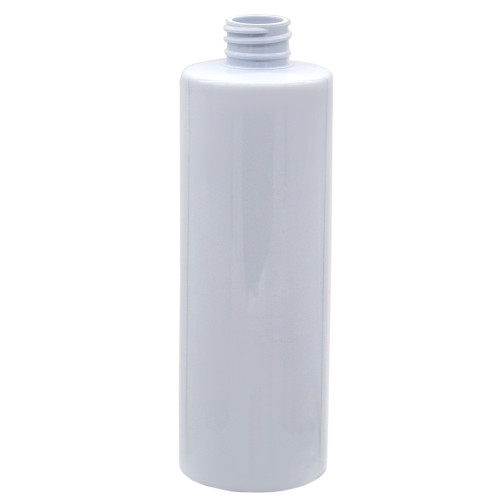 16 oz White PVC Plastic Cylinder Bottle, 28mm 28-410