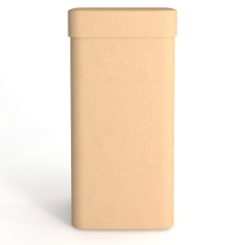 20 Gallon Kraft Fiber Square Open Head Drum, w/ Kraft Slip On Cover, UN Rated