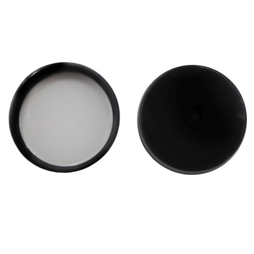 33mm 33-400 Black PP Plastic Smooth Top, Ribbed Side Cap, PV Liner