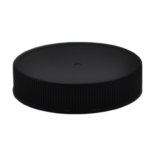 48mm, 48-400 Black PP Plastic Matte Top, Ribbed Side Cap w/ F217 Liner