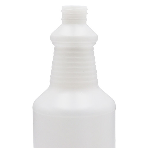 32 oz Natural HDPE Plastic Ring Neck Decanter Bottle, 28mm 28-410, 51 Gram