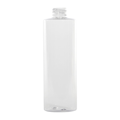 16 oz Clear PVC Plastic Cylinder Bottle, 28mm 28-410, 30 Gram