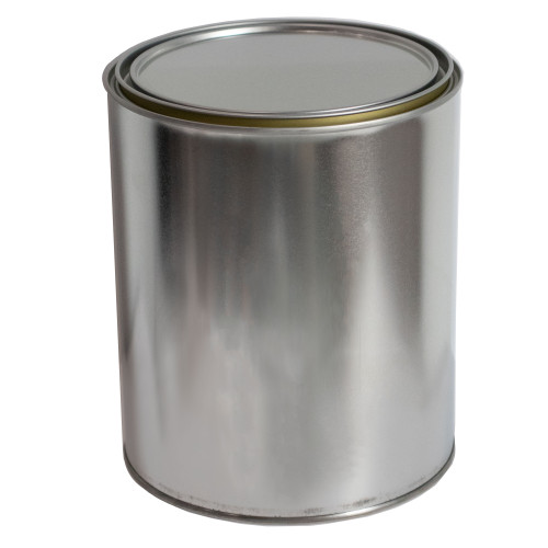 1 Gallon Round Paint Can, Gold Lining, 610 x 711 w/ Gold Lined Lid