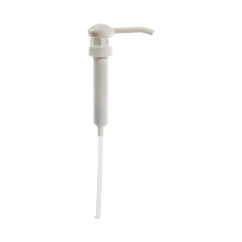38mm 38-400 White Plastic Dispensing Pump 11 13/16" Dip Tube, 1 oz Output