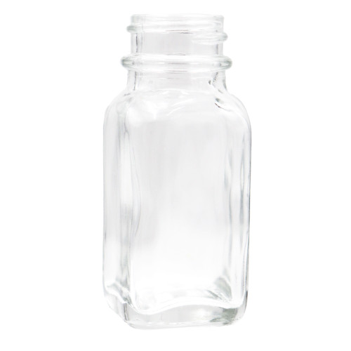 1 oz Flint Glass French Square Bottle, 24mm 24-400