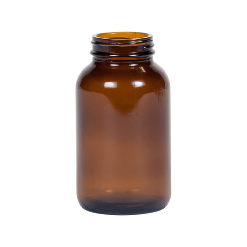 250 cc Amber Glass Wide Mouth Packer Bottle, 45mm 45-400