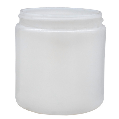 8 oz Natural HDPE Straight Sided Jar, 70mm 70-400, 27 Gram