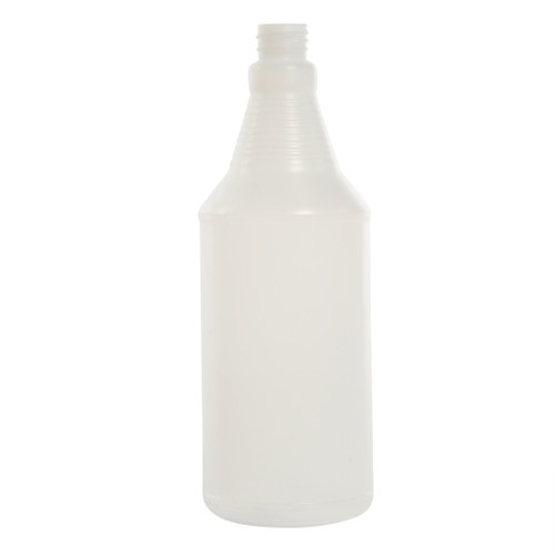 32 oz Natural HDPE Plastic Ring Neck Carafe Bottle, 28mm 28-410, 55 Gram