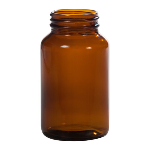 200 cc Amber Glass Wide Mouth Packer Bottle, 45mm 45-400