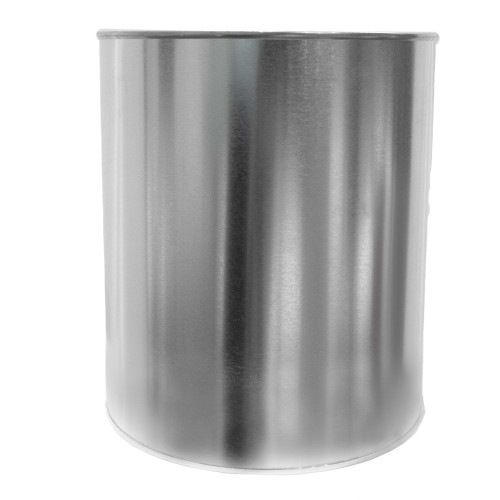 1 Gallon Round Metal Paint Can, Gold Phenolic Lining, No Ears or Bail