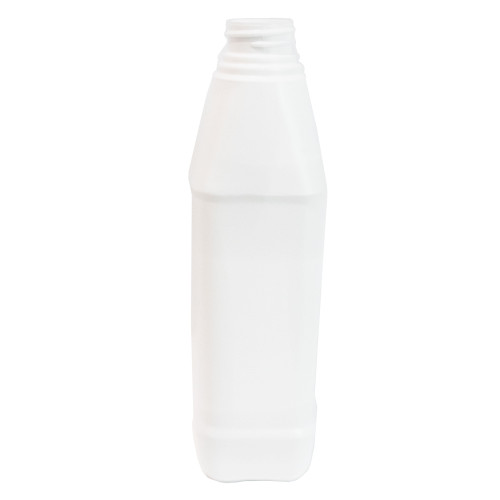 32 oz White HDPE Plastic F-Style Bottle 28mm 28-400, 77 Gram