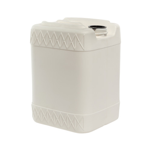 20 Liter White HDPE Plastic Tight Head Pail, 70 mm, 6TPI, TE Neck, 22 mm Closed Vent, UN Rated