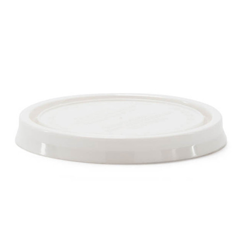 4 oz White HDPE Plastic Pry-Off Tub Cover
