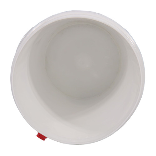 12 Gallon White HDPE Plastic Life Latch New Generation Screw Top Pail, UN Rated