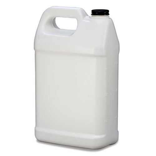 128 oz White HDPE Plastic F-Style Bottle, 38mm 38-400