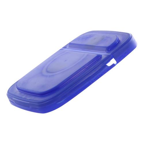 3-4.25 Gallon Blue HDPE Plastic EZ Stor Hinged Pail Cover