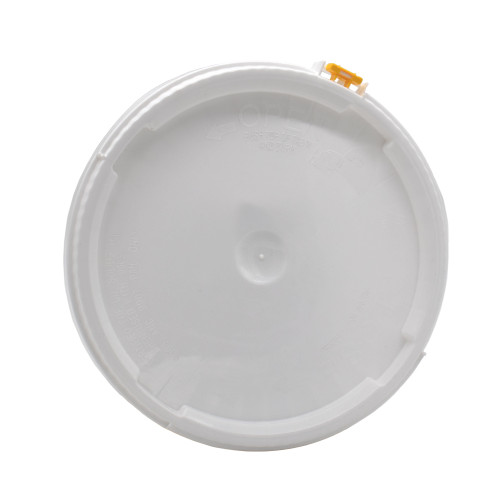 3.5-6 Gallon White HDPE Plastic Screw Top Cover, UN Rated