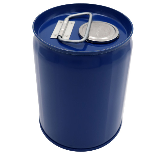 1 Gallon Blue Steel Tight Head Pail, Rust Inhibited Lined, Rieke Prep w/ Dust Cap, UN Rated