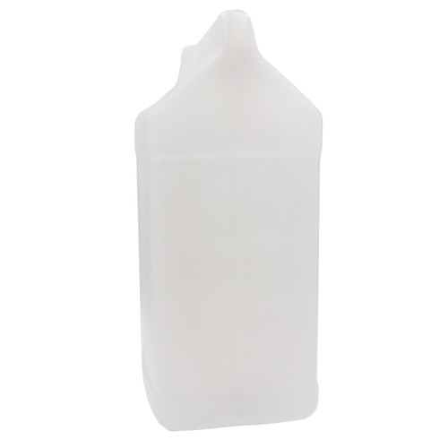 2.5 Gallon Natural HDPE Plastic F-Style Bottle, 63mm, 350 Gram