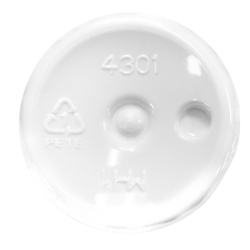 125 mL White PET Plastic Round Cylinder Bottle, 24mm 24-410, 15 Gram