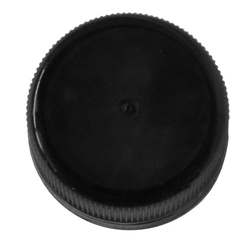 28mm 28-350 Black PP Plastic Cap, F217 Liner, Tamper Evident