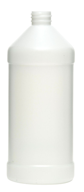 16 oz Natural HDPE Barrier Modern Round Bottle, 28mm 28-400, 51 Gram