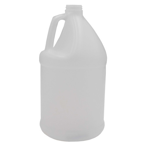 128 oz Natural HDPE Plastic Industrial Round Bottle, 38mm 38-400, 100 Gram