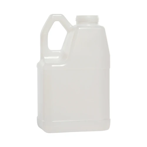 128 oz Natural HDPE Plastic F-Style Bottle, 63mm 63-485, 190 Gram