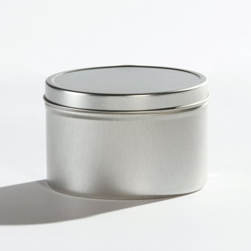 1lb. Metal Ink Tin Can, Unlined, Seamless, 3 3/4" x 2 1/2" w/ Lid