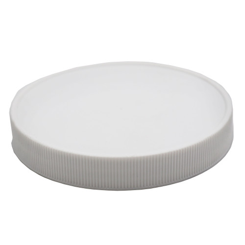 110mm 110-400 White PP Plastic Matte Top, Ribbed Sides, Screw Cap with PS Liner, Printed for HDPE