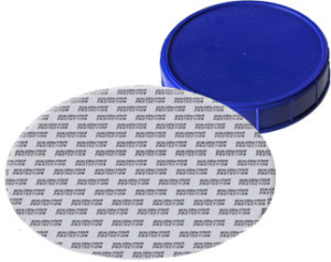 120mm 120-400 White PP Plastic Triple Thread Canister Lid, Unlined