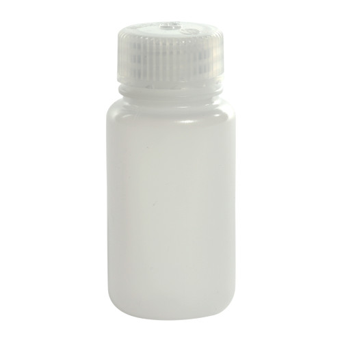 2 oz Natural HDPE Plastic Wide Mouth Jar, 28mm 28-415, PP Cap, 35 Gram