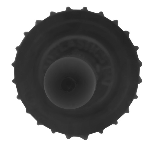 45mm, 45-405 Black PP Plastic Brush Cap, w/ Metal Tip, Rubber Gasket Rubber Ring