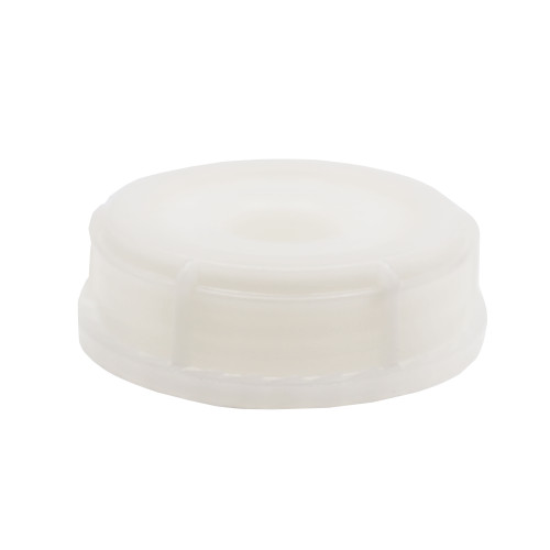 70mm Natural HDPE Plastic Tamper Evident Cap, EPDM Gasket, 6 TPI, 3/4 Tamper Evident