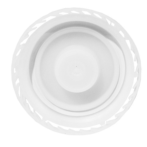 70mm Natural HDPE Plastic Tamper Evident Cap, 3/4" Knockout 6TPI