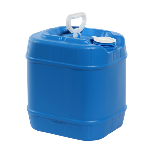 4 Gallon Blue HDPE Plastic Tight Head Pail, 70 mm Screw Cap, 76TE, UN Rated