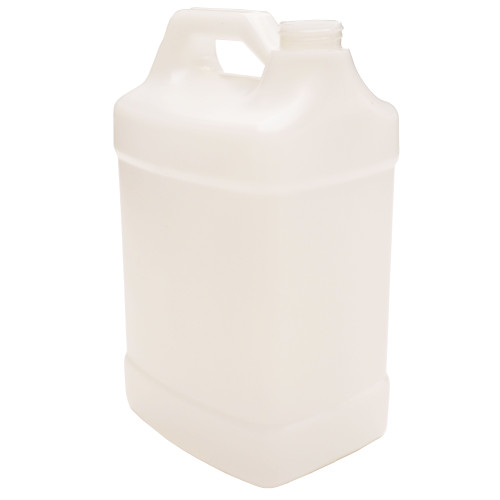 128 oz Natural HDPE Plastic F Style Bottle, 38mm 38-400, 150 Gram