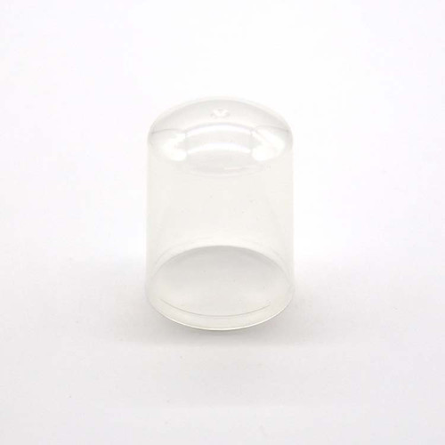 33mm White PP Plastic Pump Overcap, Semi-Transparent White