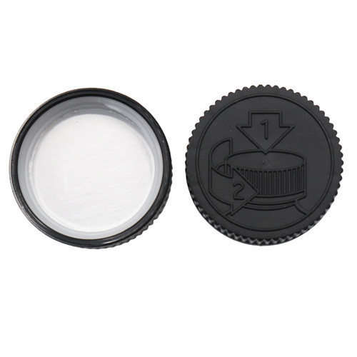 38mm 38-400 Black PP Plastic Child Resistant Cap with SG75 Plain Foil Heat Seal Liner