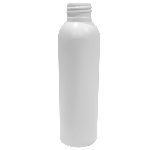 4 oz White HDPE Plastic Slim Round Bullet Bottle, Unflamed, 24mm 24-410
4 OZ WHITE HDPE SLIM ROUND BULLET BOTTLE,  24-410 NECK FINISH, UNFLAMED
