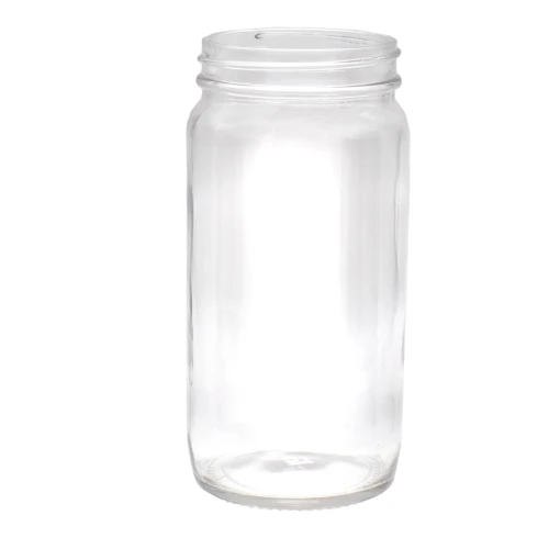 16 oz Flint Glass Mayo Jar, 63mm 63-400, 12x1