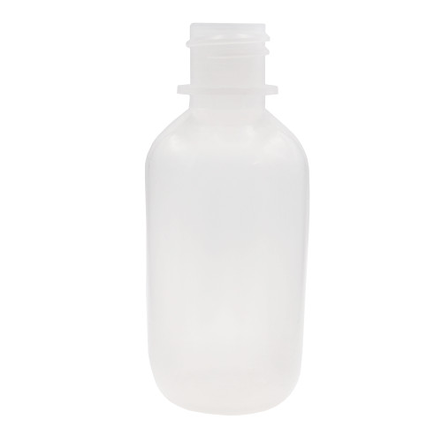 2 oz Natural LDPE Plastic Boston Round Bottle, 20mm 20-410 SPH, 9.39 Gram