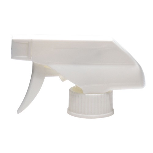 28mm 28-400 White PP Plastic Trigger Sprayer Off, Foam Gasket, 10" (255mm), Dip Tube, 0.8cc Output
