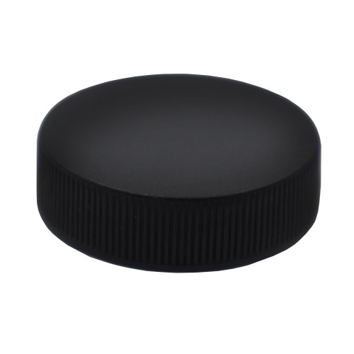 38mm, 38-400 Black PP Plastic Matte Top, Ribbed Side Cap w/ F217 Liner