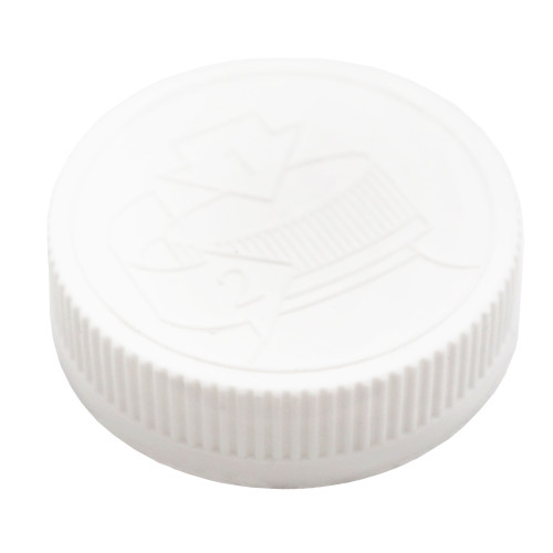 53mm, 53-400 White PP Plastic Child Resistant Cap with F217 Liner, Pictorial