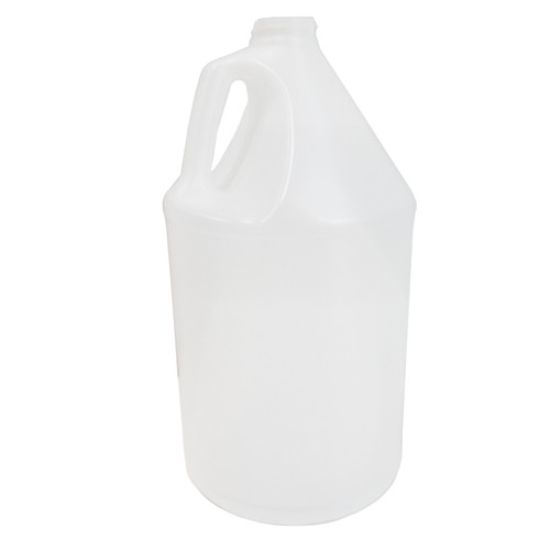 128 oz Natural HDPE Plastic Industrial Round Bottle, 38mm 38-400, 130 Gram