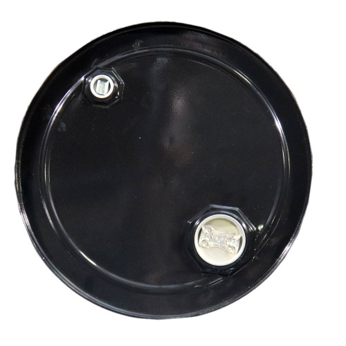 15 Gallon Black Steel Unlined Tight Head Drum w/ 2" & 3/4" Fittings w/ Viton Gasket