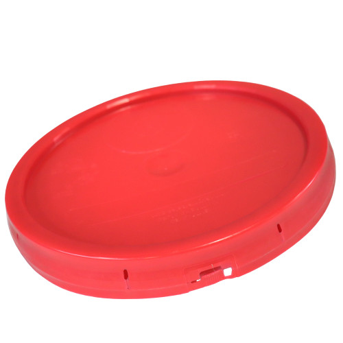 3.5-6 Gallon Red HDPE Plastic Pail Cover