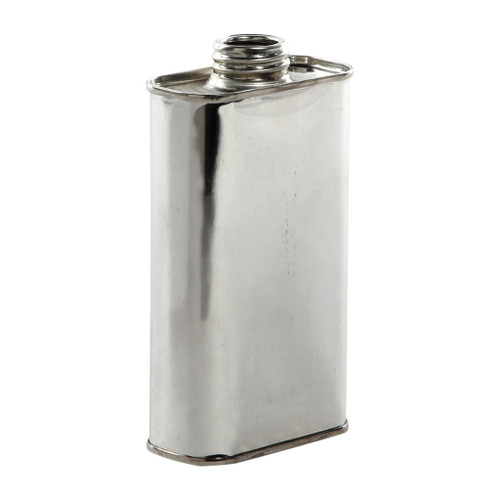 1/2 Pint F-Style Metal Can, Unlined, 1" Delta Center Opening, 213 x 413, 65/Case